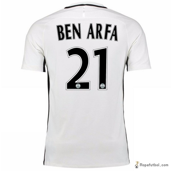 Camiseta Paris Saint Germain Replica Tercera Ropa Ben Arfa 2016/17 Blanco